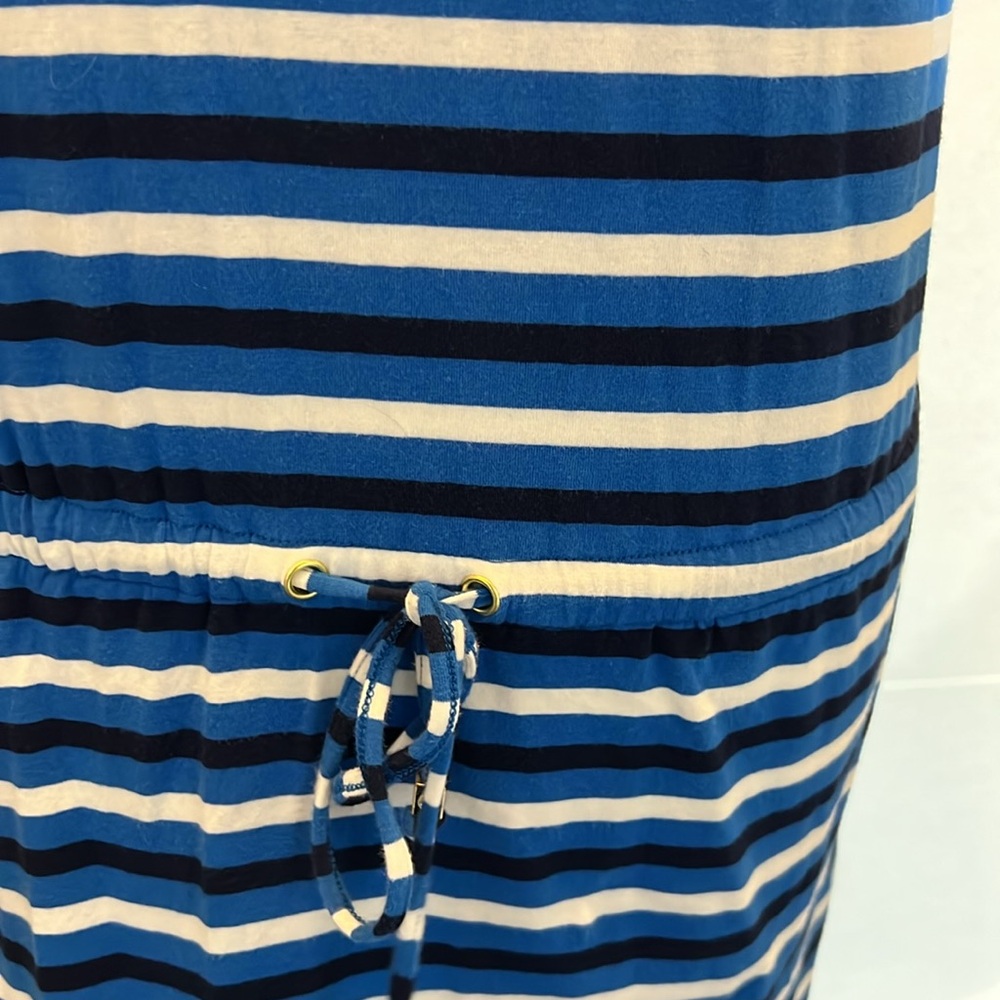 Michael Kors Blue and White Striped Mini Dress - Picture 2 of 14